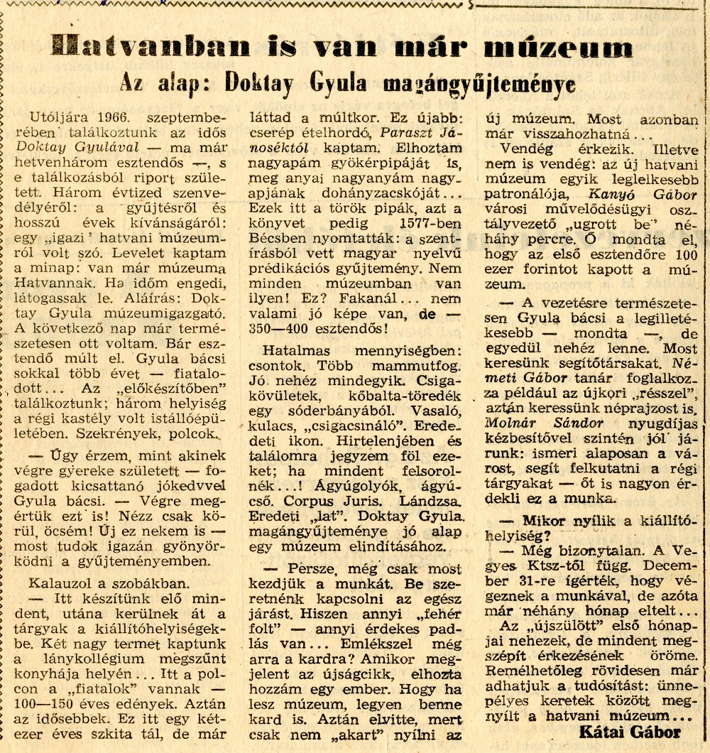 III. A Népújság 1969 március 13 i száma